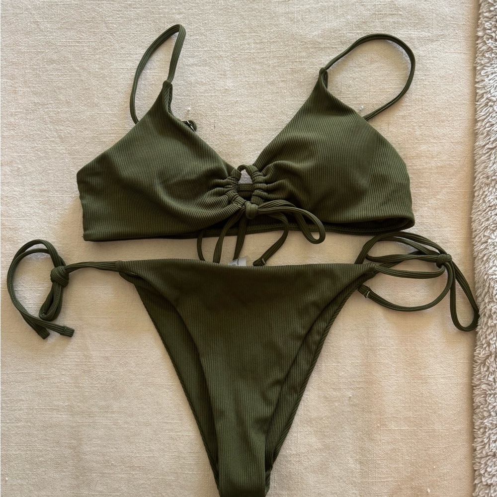 Army green bikini